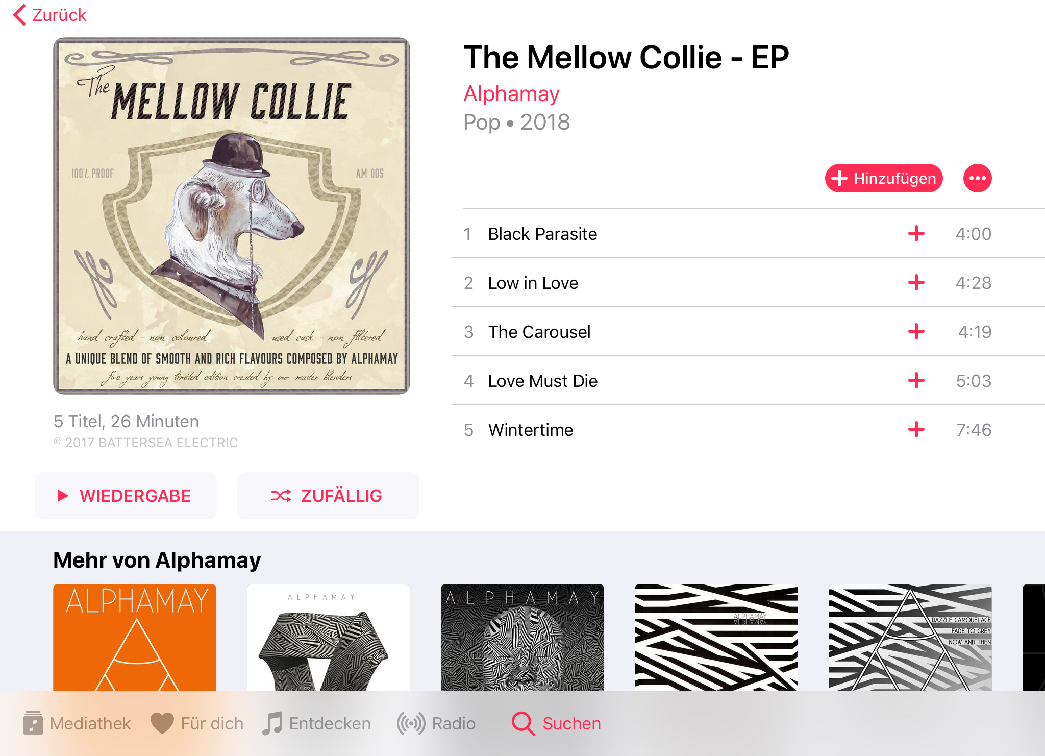 Neuer Release: Alphamay – The Mellow Collie