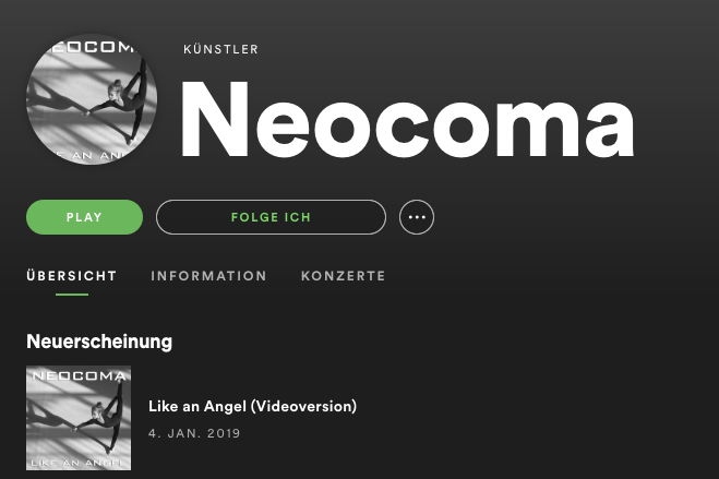 Like An Angel: Erste Neocoma Single bei Battersea Electric veröffentlicht